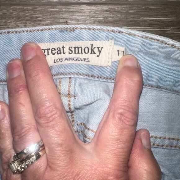 Juniors jeans 11 great‎ smoky high waist mom fit baggy cropped EUC - Picture 3 of 4